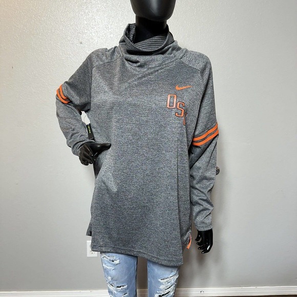 Nike Oklahoma State Women’s‎ Sweatshirt Size XL Swoosh Turtle Neck Football - Picture 1 of 11